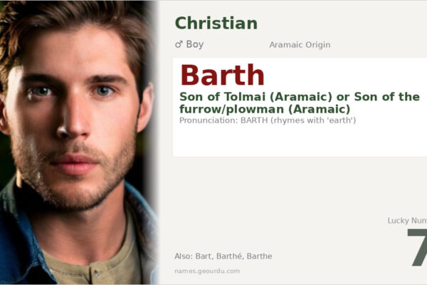 Barth Name Meaning — Aramaic Origin, Christian Tradition & Details (2025)