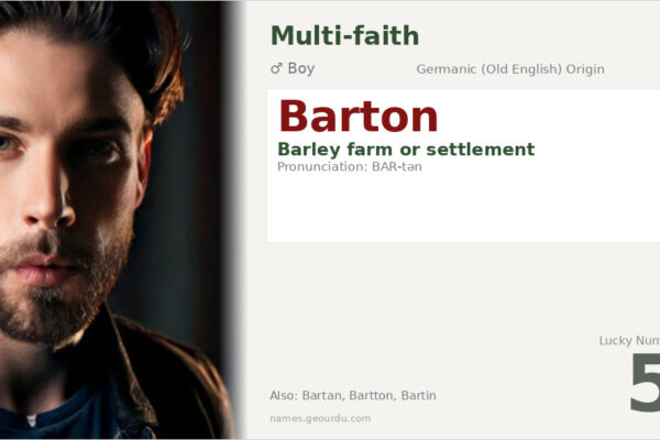 Barton Name Meaning — Origin, Gender & Details (2025)