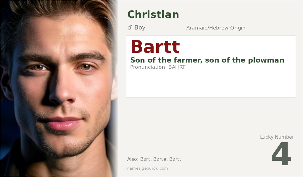 Bartt Name Meaning and Details