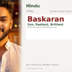 Baskaran Name Meaning and Details