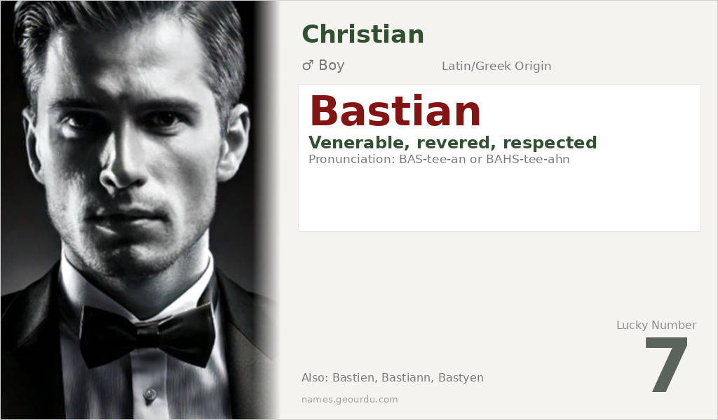 Bastian Name Meaning and Details
