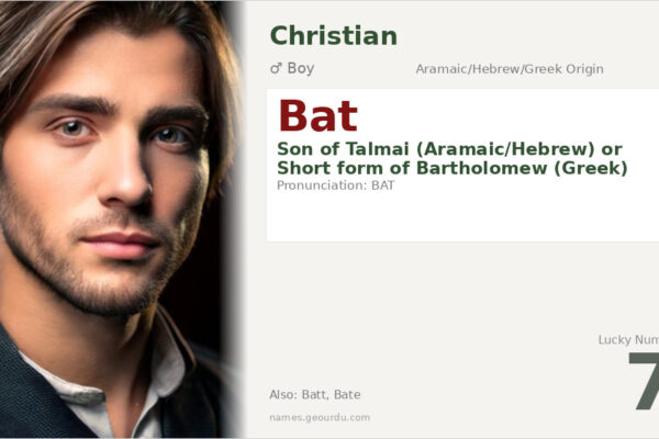 Bat Name Meaning — Origin, Gender & Details (2025)