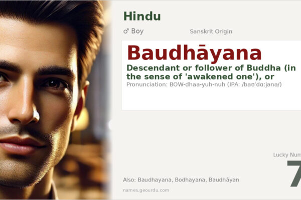 Baudhāyana Name Meaning — Sanskrit Origin, Boy Name & Historical Significance (2025)