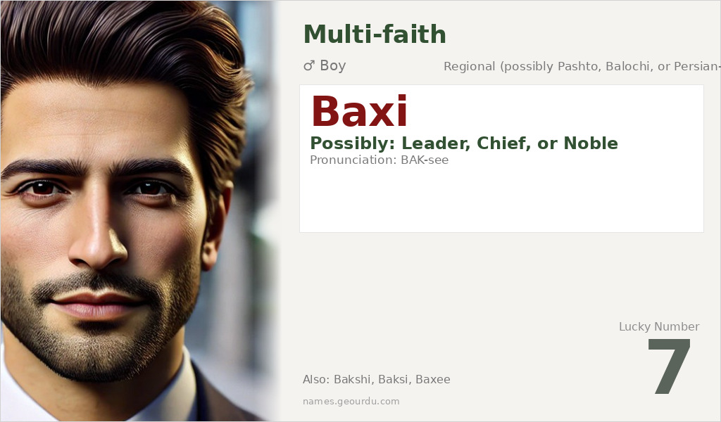 Baxi Name Meaning and Details