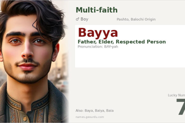Bayya Name Meaning — Origin, Gender & Details (2025)