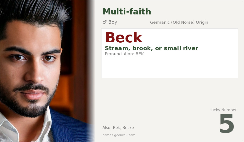 Beck Name Meaning and Details
