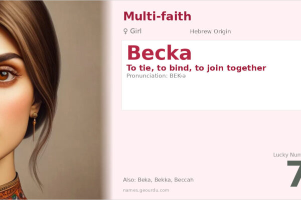 Becka Name Meaning — Hebrew Origin, Girl Name & Details (2025)