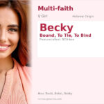 Becky Name Meaning and Details