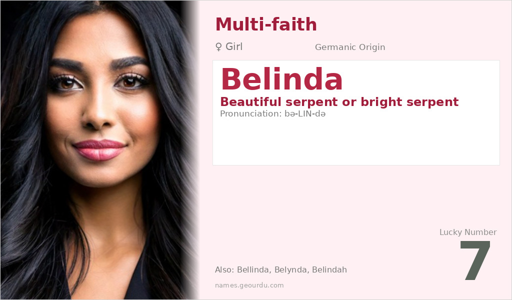 Belinda Name Meaning and Details