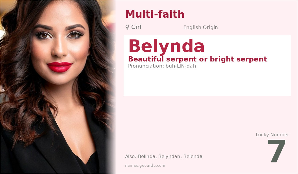 Belynda Name Meaning and Details