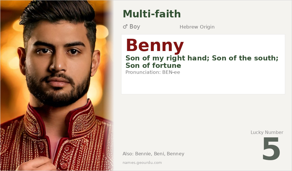 Benny Name Meaning and Details