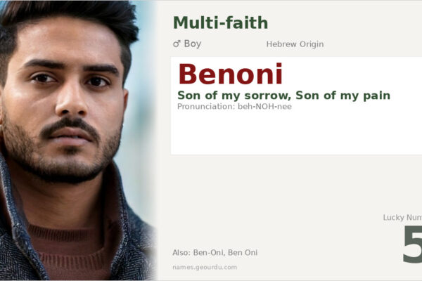 Benoni Name Meaning — Hebrew Origin, Biblical Story & Details (2025)