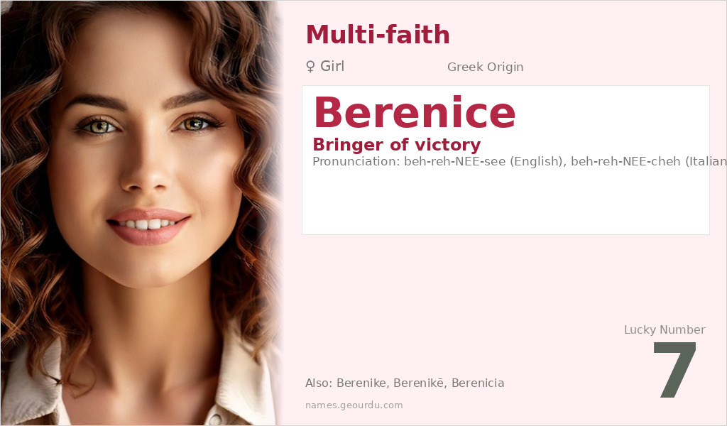 Berenice Name Meaning and Details