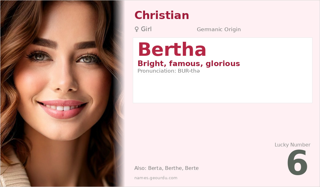 Bertha Name Meaning and Details