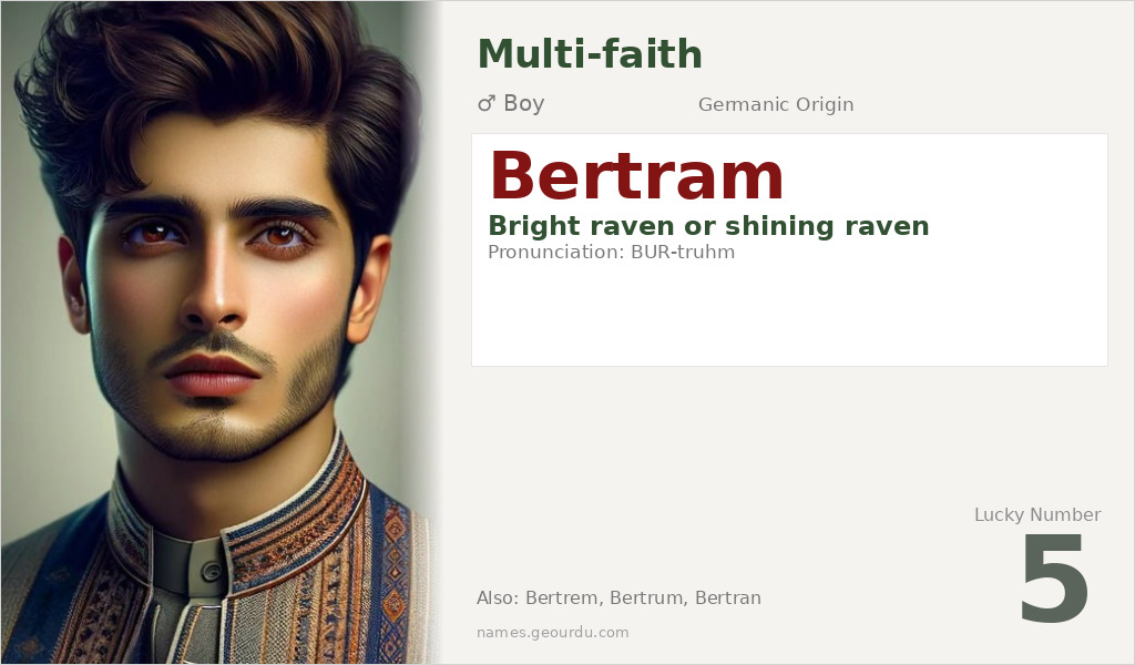 Bertram Name Meaning and Details