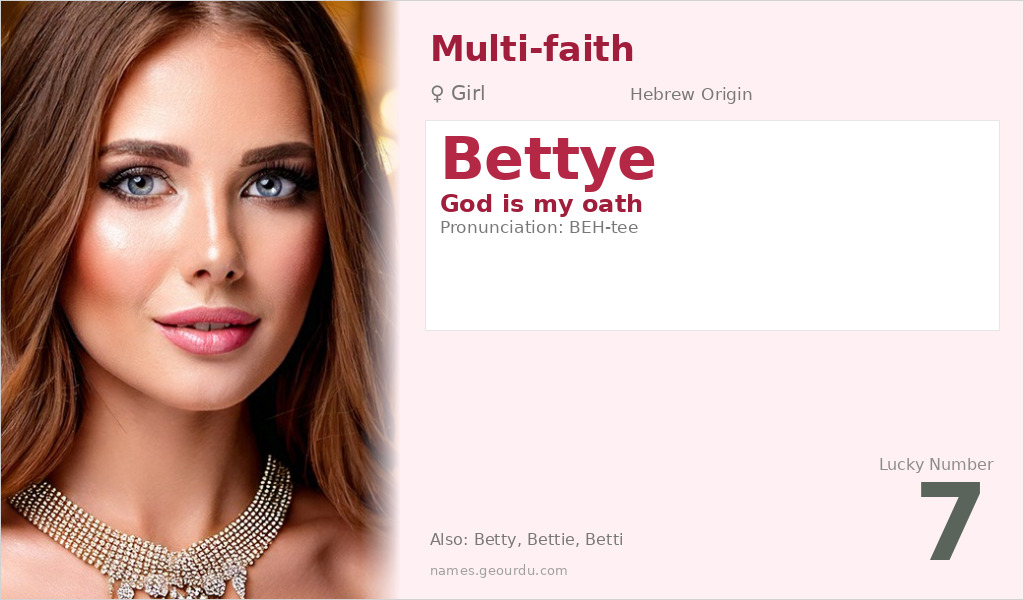 Bettye Name Meaning and Details