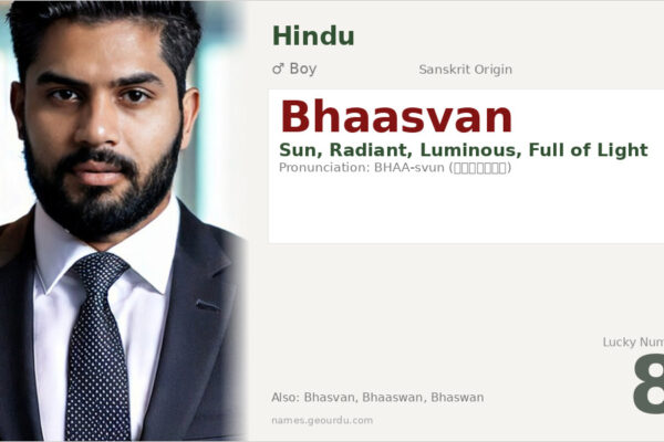 Bhaasvan Name Meaning — Sanskrit Origin, Boy Name & Details (2025)