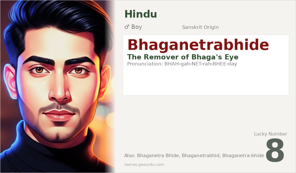 Bhaganetrabhide Name Meaning and Details