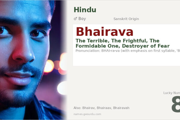 Bhairava Name Meaning — Sanskrit Origin, Hindu Boy Name & Details (2025)