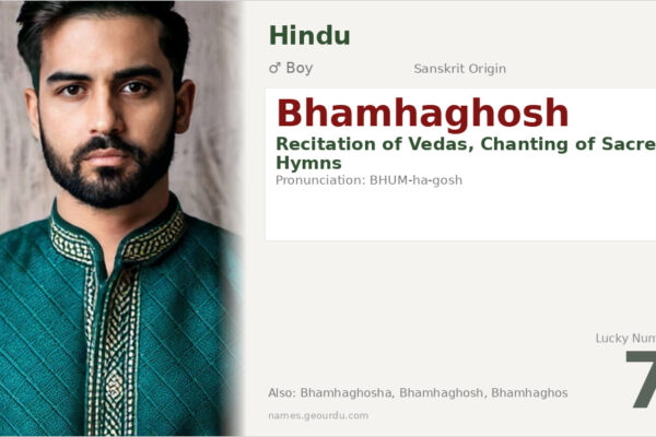 Bhamhaghosh Meaning — Sanskrit Origin, Boy Name & Details (2025)