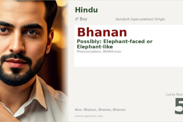 Bhanan Name Meaning — Origin, Gender & Details (2025)