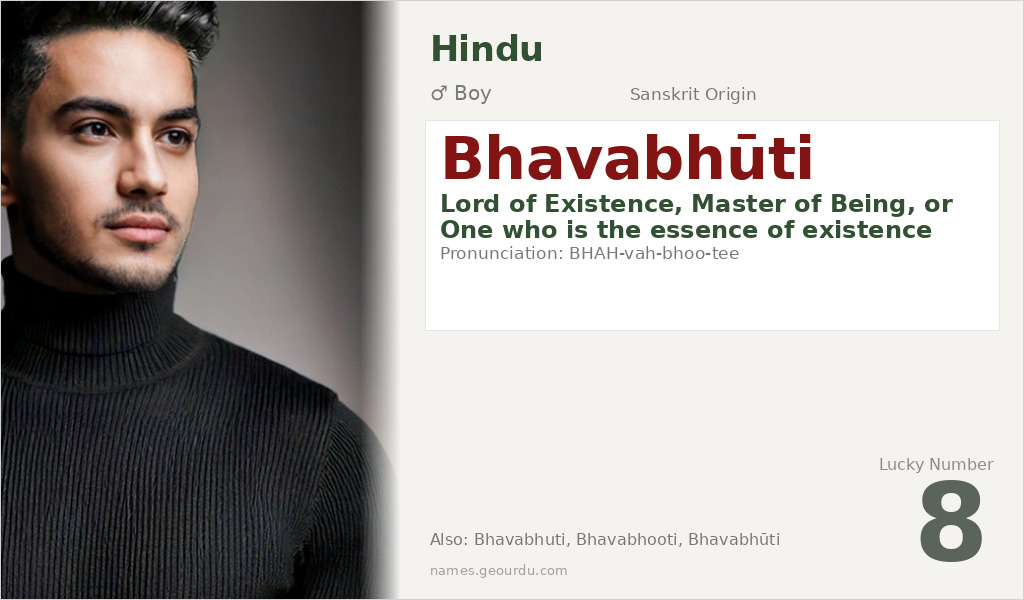 Bhavabhūti Name Meaning and Details