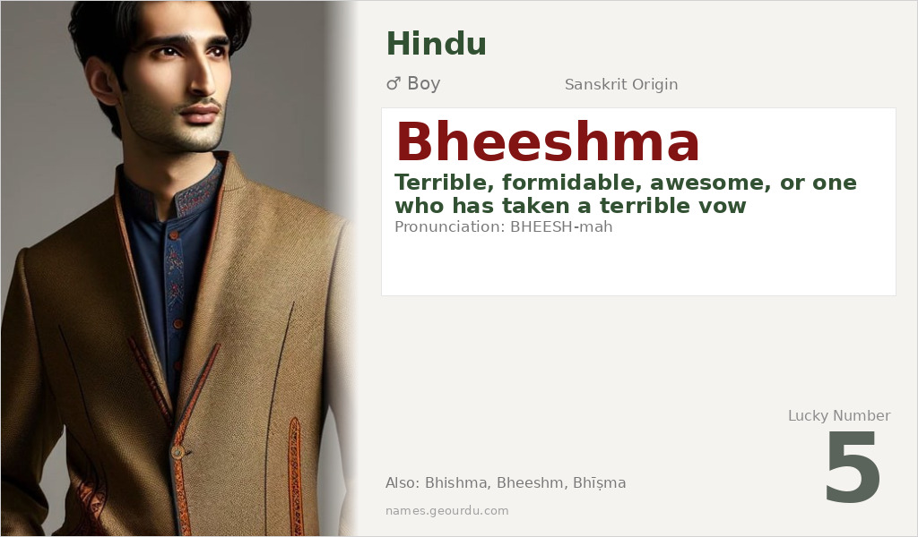 Bheeshma Name Meaning and Details