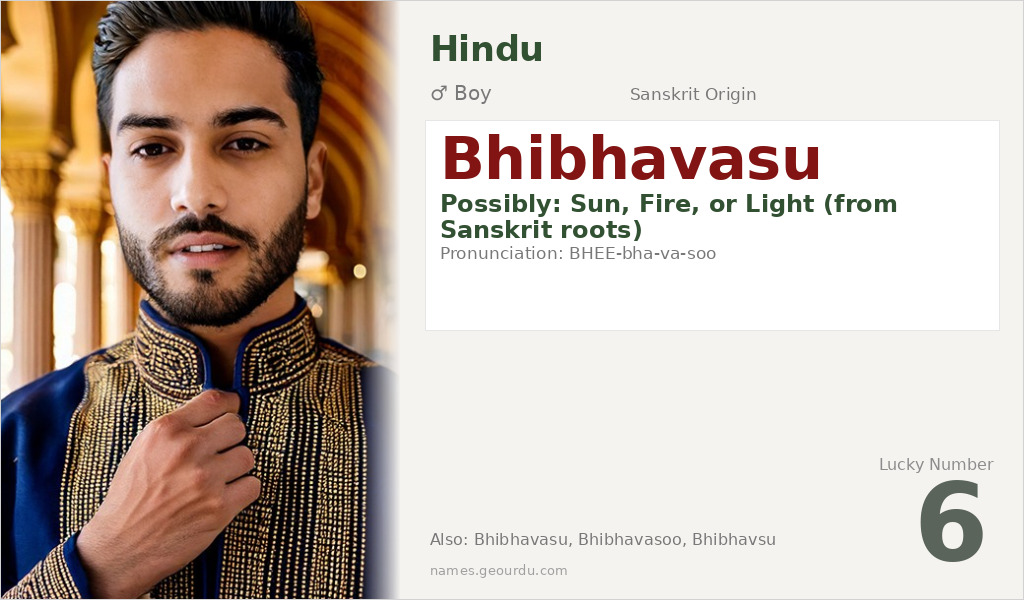 Bhibhavasu Name Meaning and Details