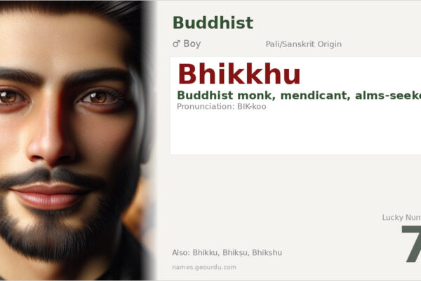 Bhikkhu Name Meaning — Buddhist Origin, Boy Name & Details (2025)