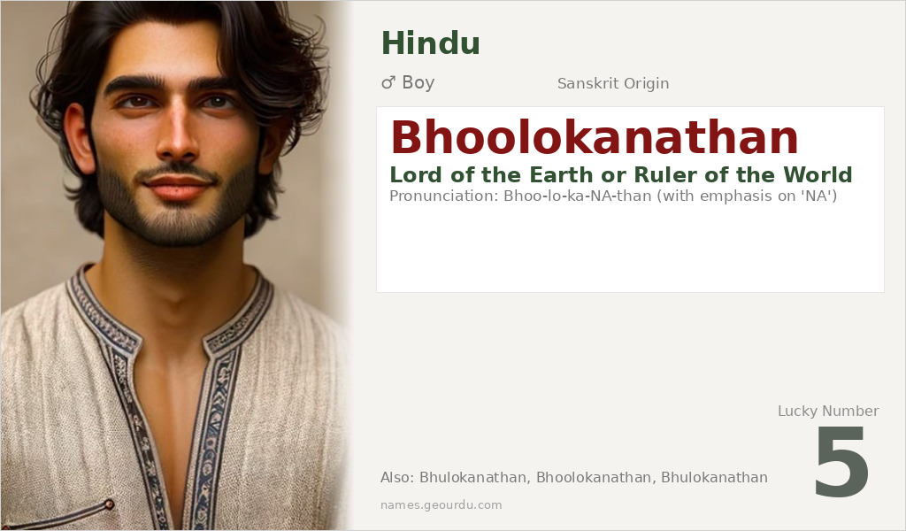 Bhoolokanathan Name Meaning and Details