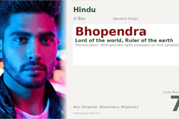 Bhopendra Name Meaning — Sanskrit Origin, Boy Name & Details (2025)