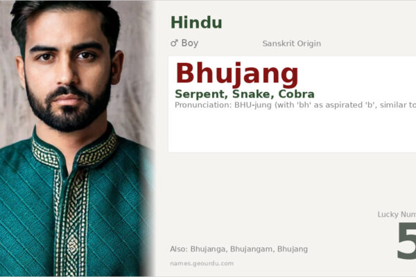 Bhujang Name Meaning — Sanskrit Origin, Boy Name & Details (2025)