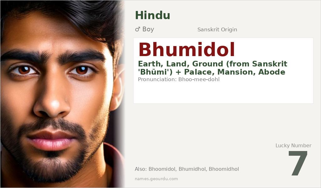 Bhumidol Name Meaning and Details