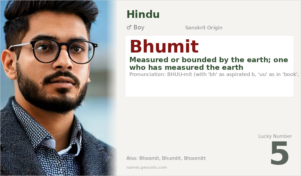Bhumit Name Meaning and Details