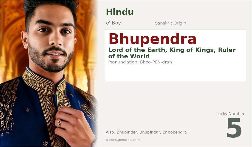 Bhupendra Name Meaning and Details