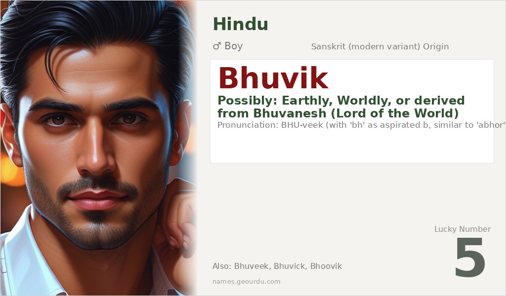 Bhuvik Name Meaning and Details