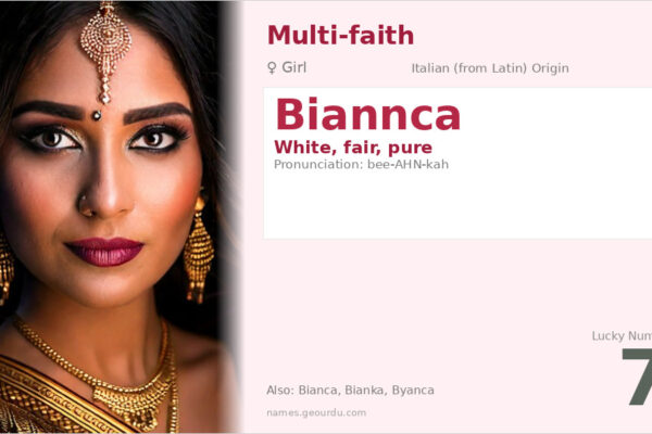 Biannca Name Meaning — Italian Origin, Girl Name & Details (2025)