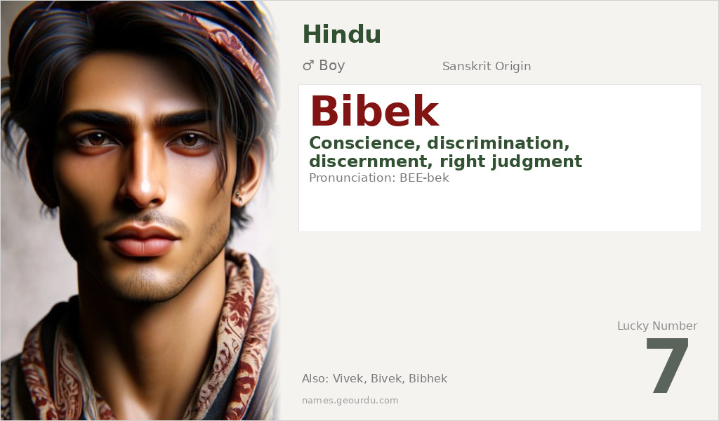 Bibek Name Meaning and Details
