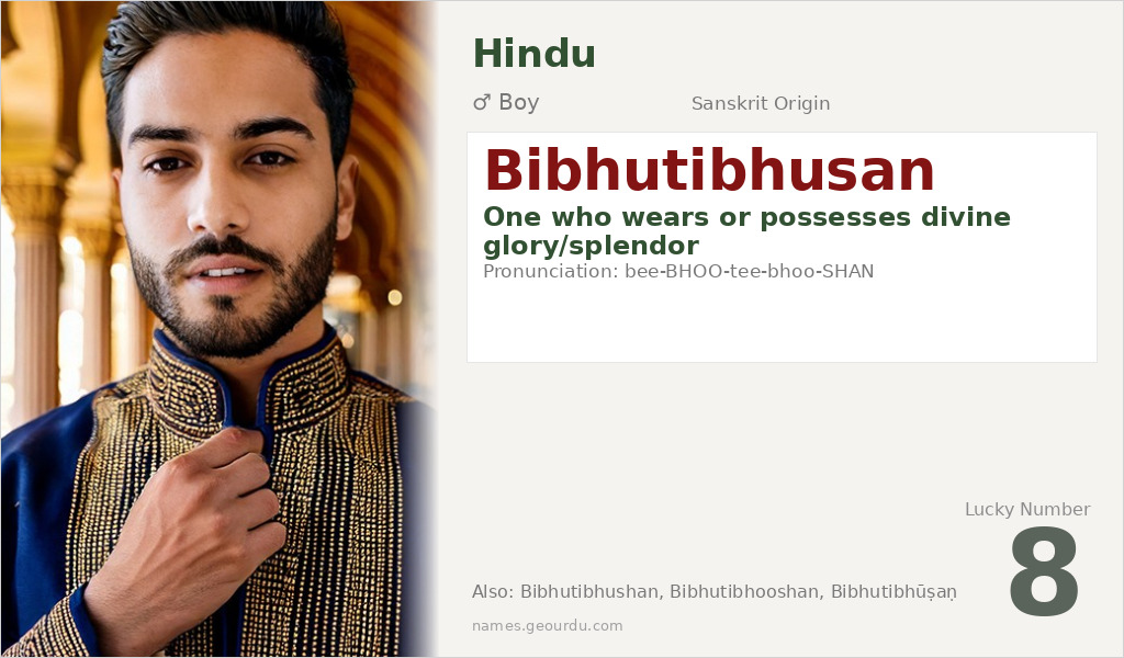 Bibhutibhusan Name Meaning and Details