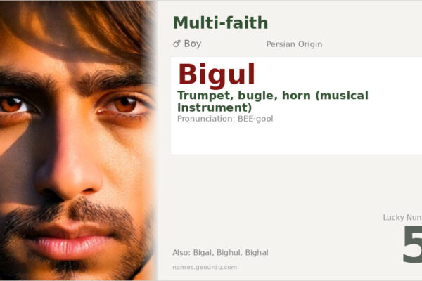 Bigul Name Meaning — Persian Origin, Boy Name & Details (2025)
