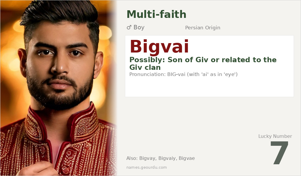 Bigvai Name Meaning and Details