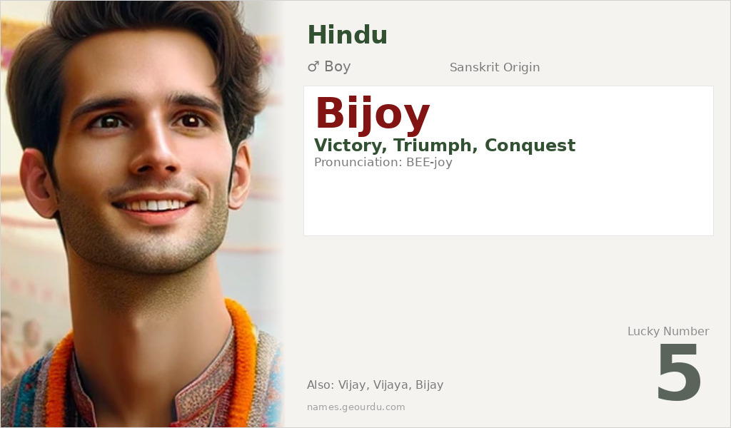 Bijoy Name Meaning and Details