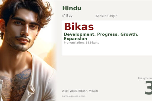 Bikas Name Meaning — Sanskrit Origin, Boy Gender & Details (2025)