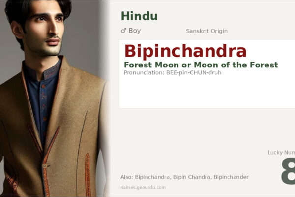 Bipinchandra Name Meaning — Sanskrit Origin, Boy Name & Details (2025)