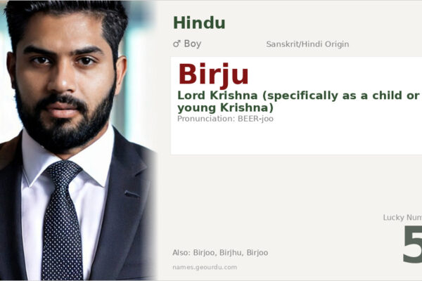 Birju Name Meaning — Origin, Gender & Details (2025)