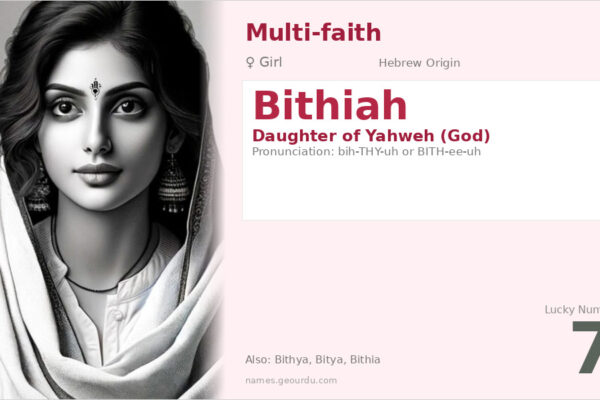 Bithiah Name Meaning — Hebrew Origin, Girl Name & Biblical Details (2025)