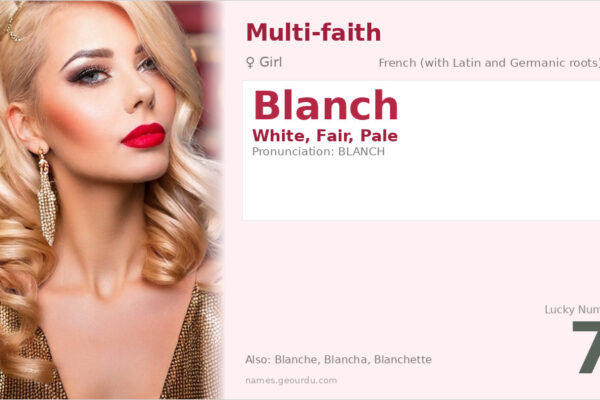Blanch Name Meaning — White, Fair Origin & Details (2025)