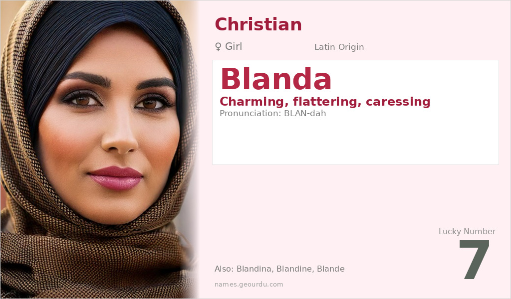 Blanda Name Meaning and Details