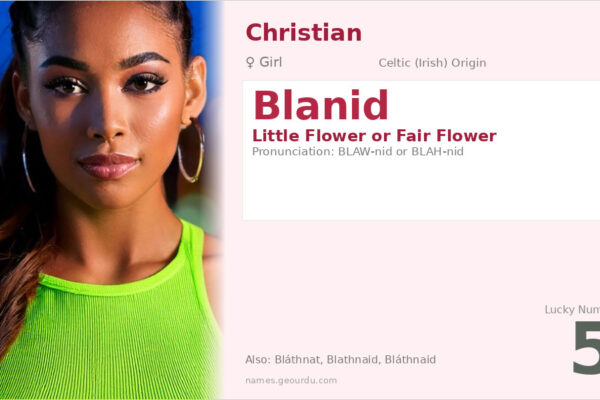 Blanid Name Meaning — Irish Origin, Girl Name & Details (2025)