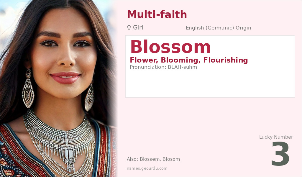 Blossom Name Meaning and Details